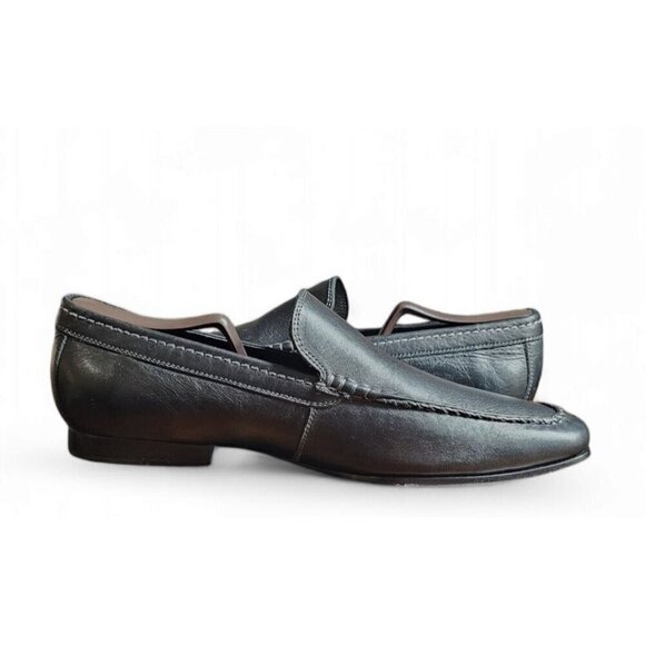 GORDAN RUSH COLLECTION Men\'s black leather slip on loafer dress shoes size 9.5 main image 16